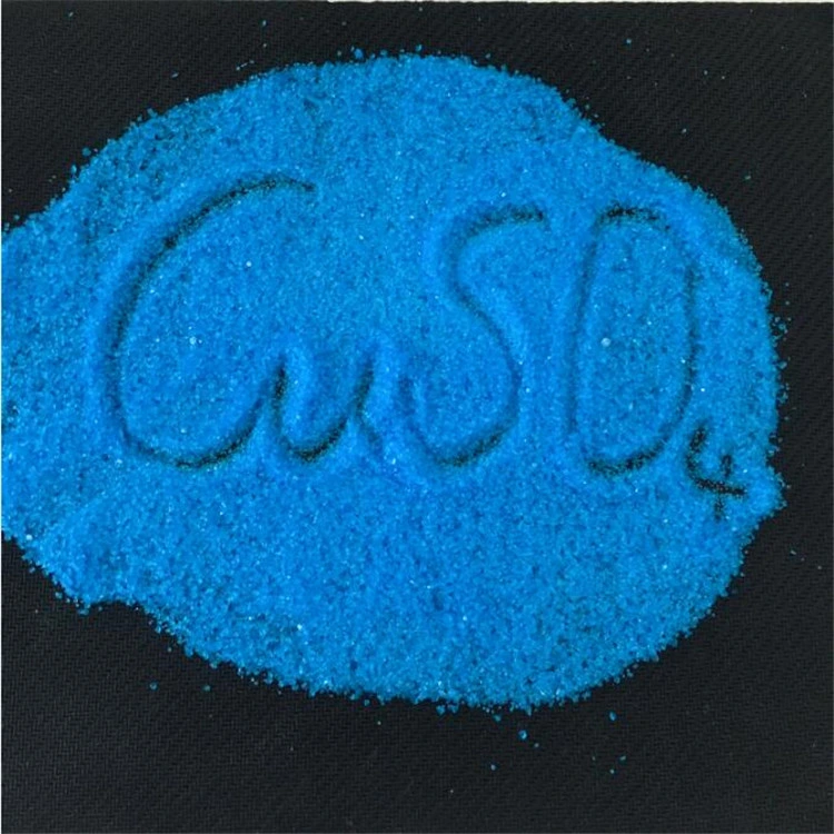 Bleu de haute qualité en provenance de Chine pentahydraté Prix du grade d'alimentation acidifié de sulfate de cuivre