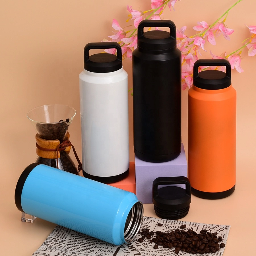 Water Personalized Wide Mouth Eco Friendly Powder Coat New Ice Leakproof Insulated Bottle