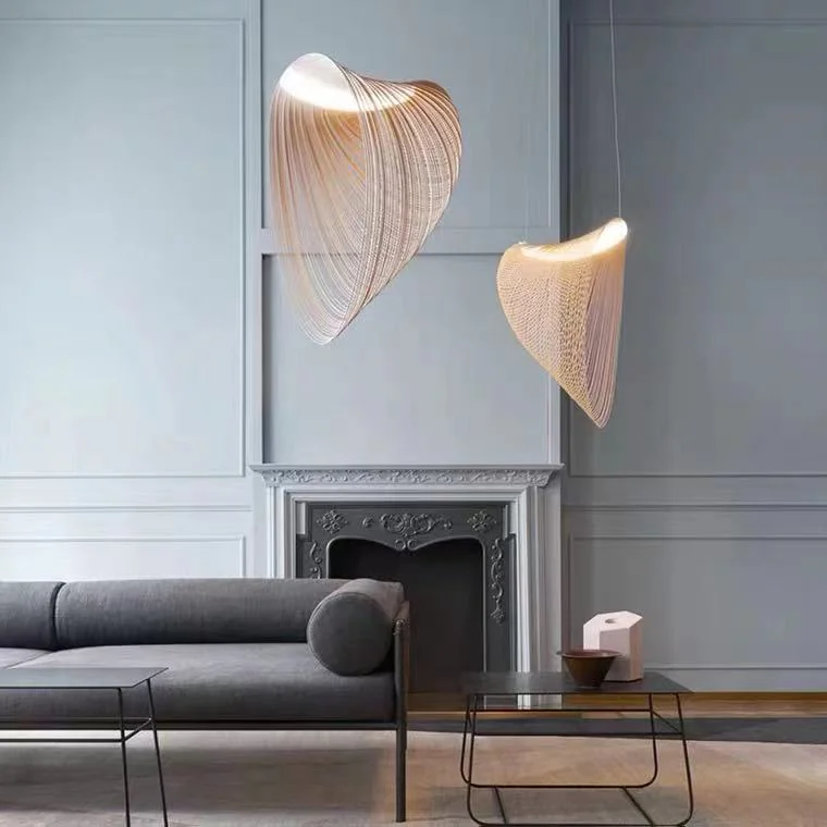 Moderne Holz LED Licht Home Dekoration Kronleuchter Beleuchtung Pendelleuchte Lampe