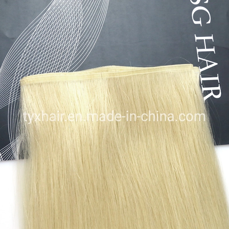 Virgin Cheveux humains coudre à plat un bundle de cheveux Extension 1 Bundle #60 18 pouces Platinum Blonde Cheveux bruts droites brésilien de la trame pour les femmes les cheveux longs