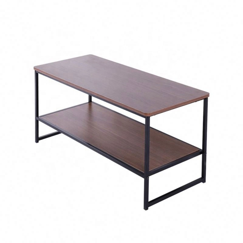 Nesting Coffee Tea Table Set for Home Living Room Wooden Top Metal Frame Design Cheap Price Whosale