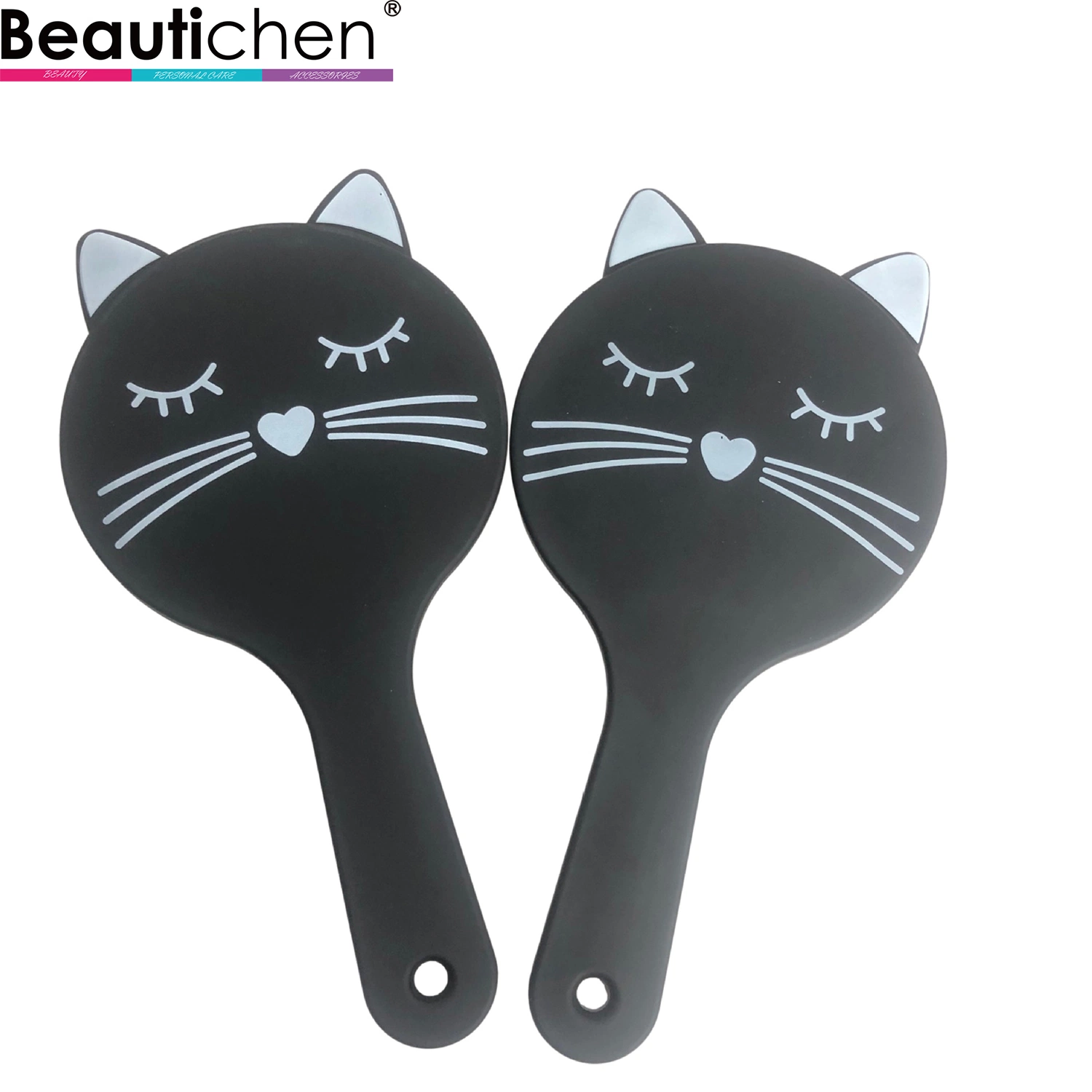 Beautichen New Fashion Black Cute Cat Paddle Plastic Beauty Hair Care Equipment Personally Hair Styling Tt Hair Brush