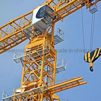 La construction grue à tour de 10 tonnes de capacité de levage 60m de l'équipement de Suntec