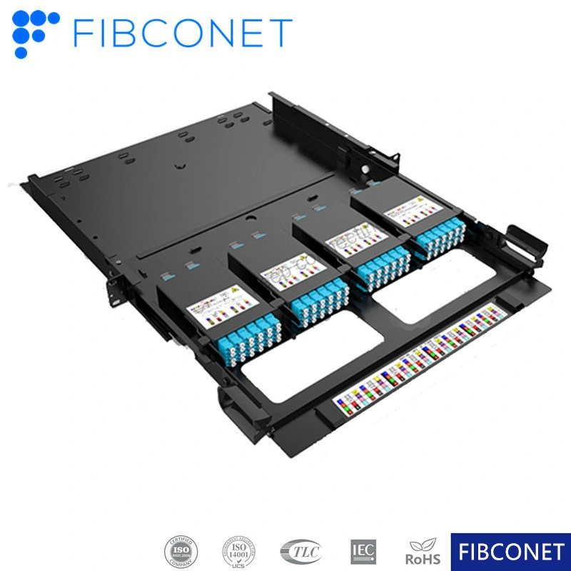 Rack Mounted PLC Splitter FTTH Stainless Steel Coupler Fiber Optic 1X8 Sc APC Splitter