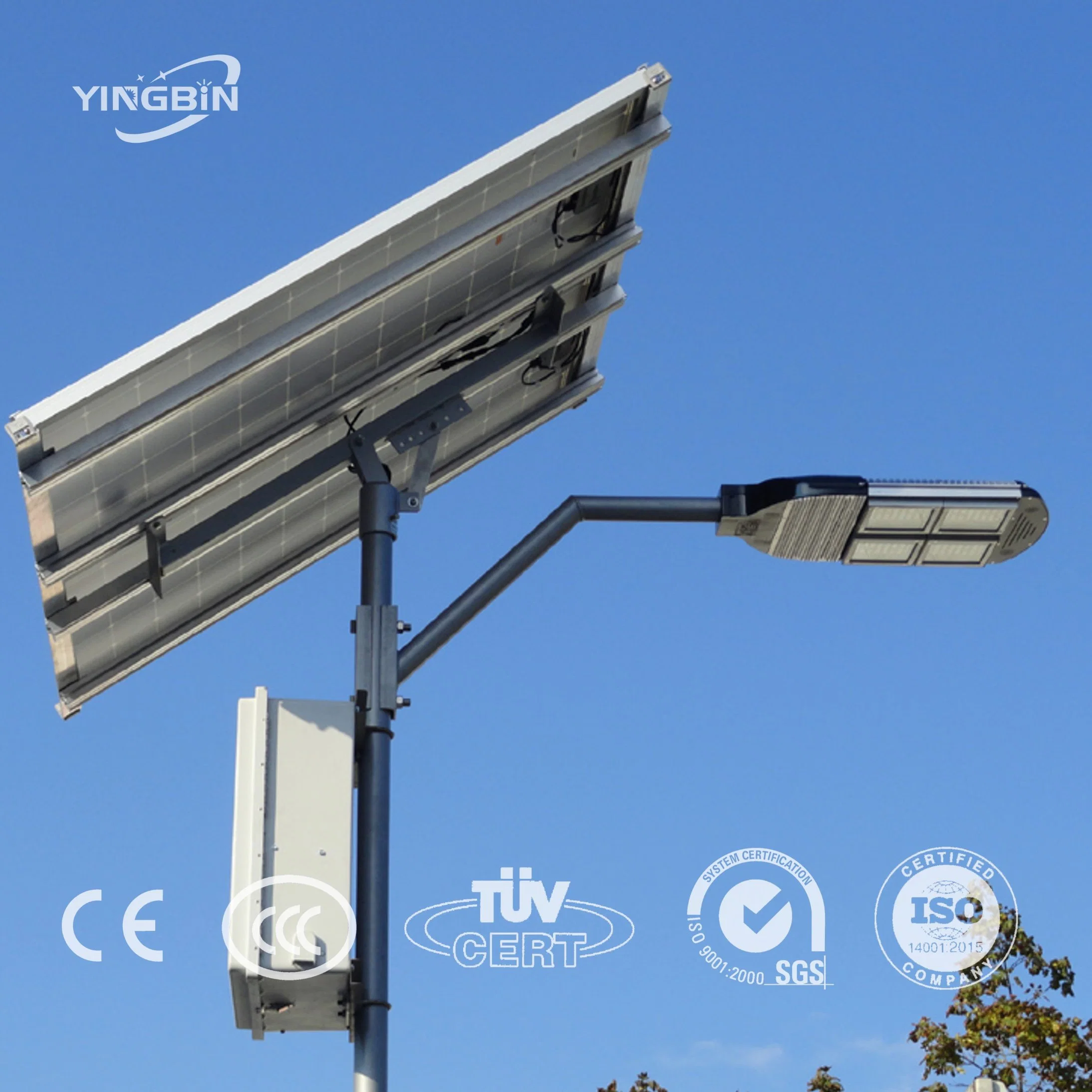 LED Light Wind Solar Street Light Solar Outdoor Light 24V35W Solar Panel with Street Steel DC Aluminum