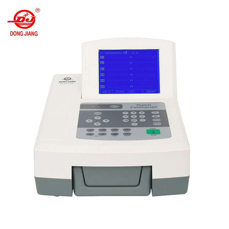 ISO13485 Approved Portable 12 Lead 12 Channel ECG Machine ECG-1220