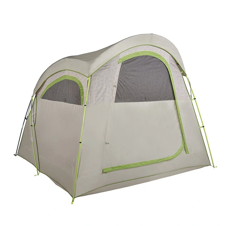 Camping Tent Camping al aire libre Tent Gran espacio ligero Tent portátil Material de poliéster Fibra de vidrio Polo