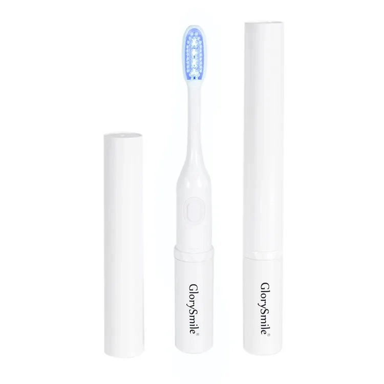 Pilas de limpieza bucal de Adultos de la Luz Azul LED UV cepillo dental eléctrico