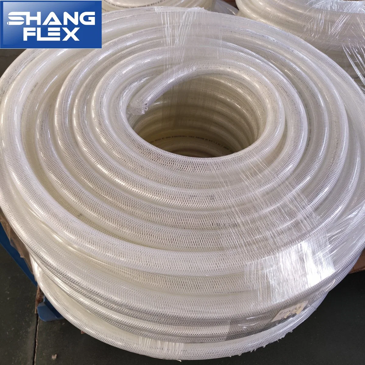 Food Grade USA European Standard FDA Reach Clear Braided Reinforced PVC Hose