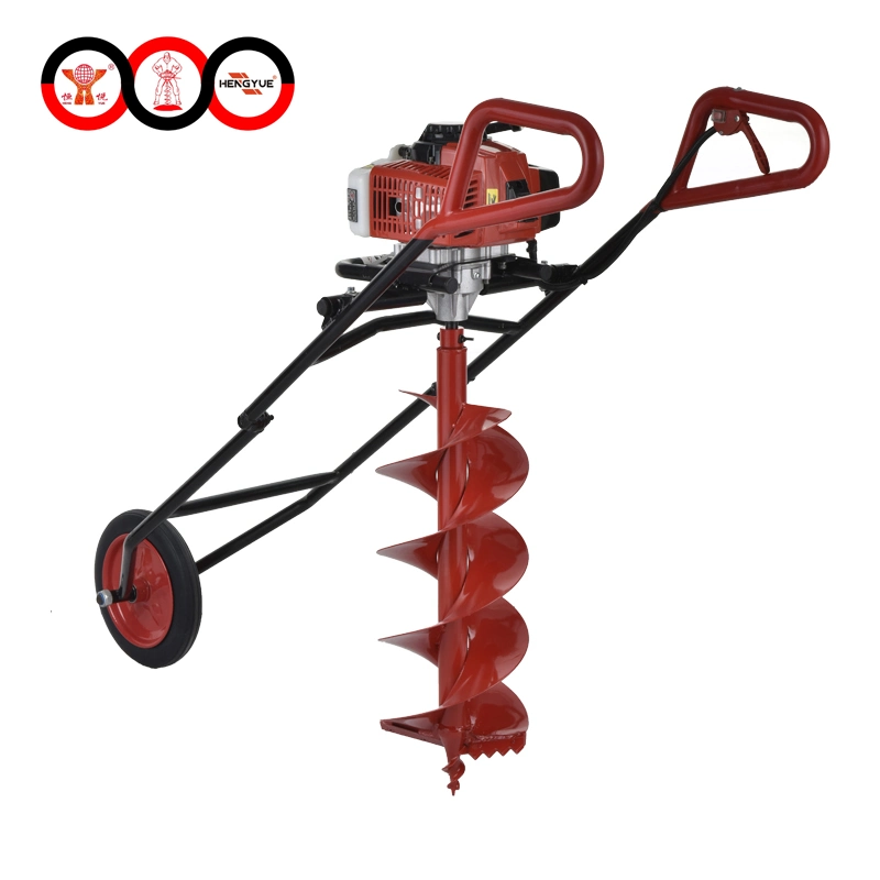 Hand Push Post Hole Auger Drill with Stand