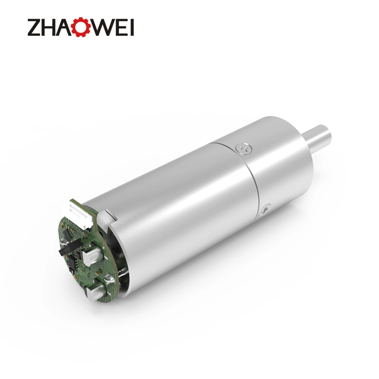 MD022022-384 Zhaowei 22mm 12V 6V 3V 15kg. Cm 20rpm bajas rpm Cepillo de alto par motor de engranajes de metal de CC