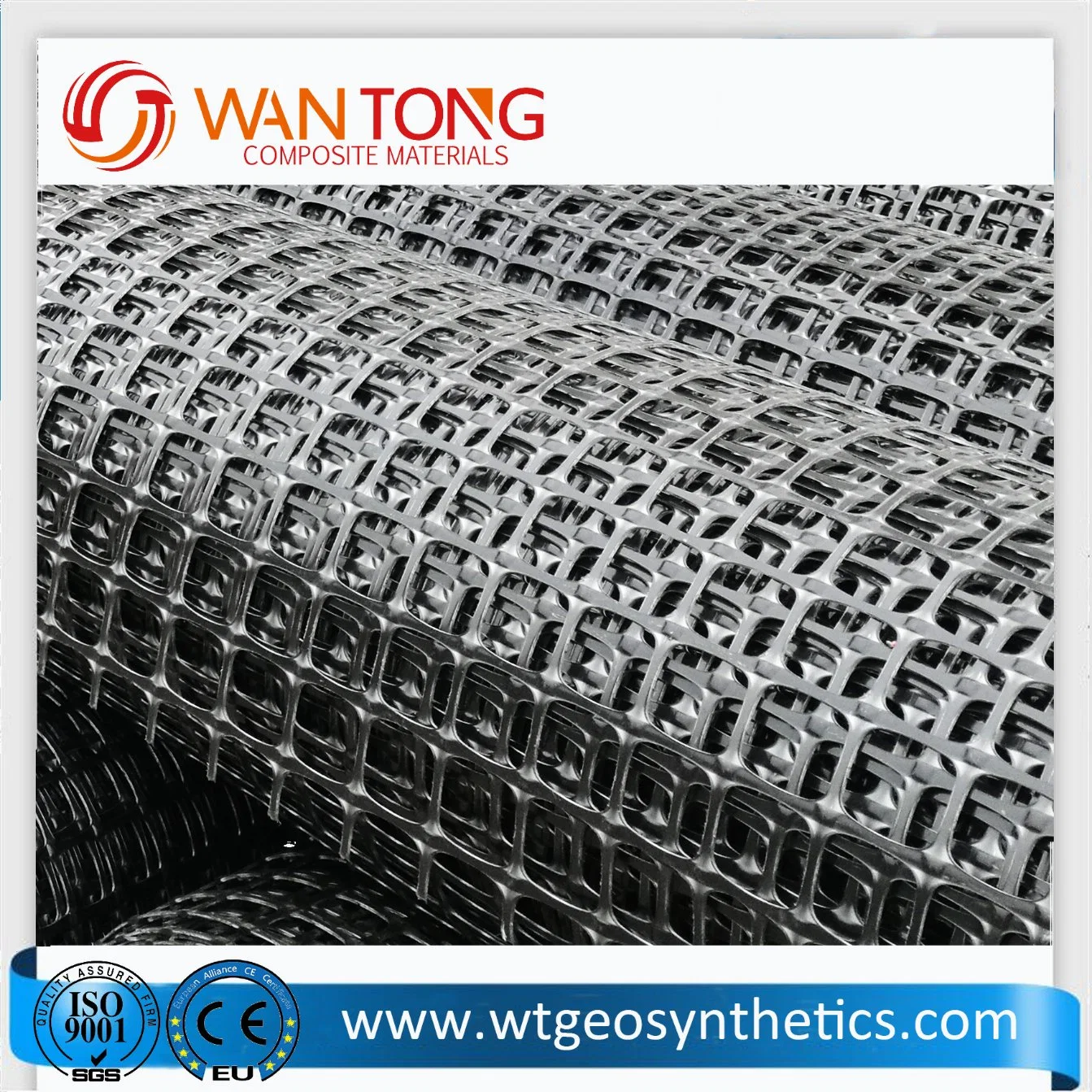 3030kn Airport Road Reinforcement PP Plastic Biaxial Geogrid