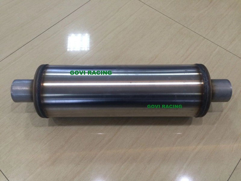 4'' Body Round Car Muffler with 409 Stainless Steel Polished or Unpolished