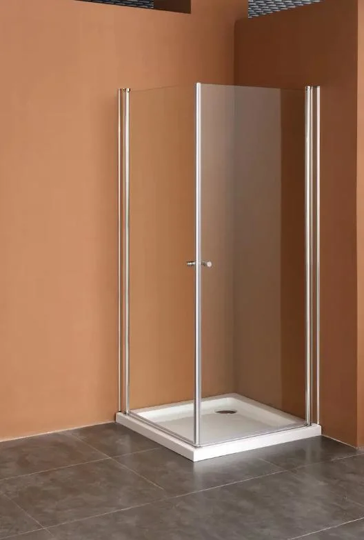 8mm Tempered Glass Used for Aluminum Stainless Steel Bathroom Frame Hinge Pivot Shower Door