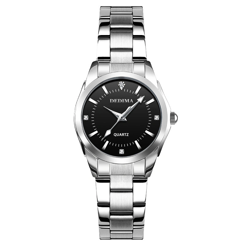 Fashion Stainless Steel Analog Clock Elegant Waterproof Lady Classic Quartz Watches Women Watch