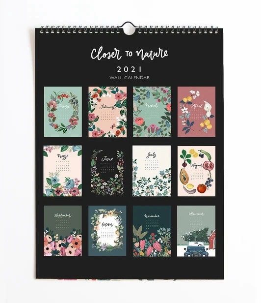 Calendrier de vente en gros personnalisé de haute qualité avec un design unique pour la promotion