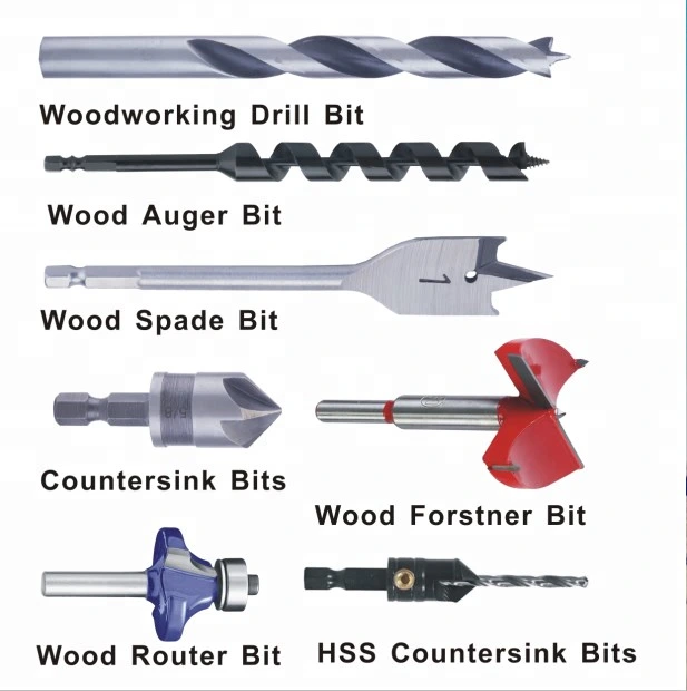 Tin Coated Edge Ground HSS Brad Point Wood Working Drill Bit