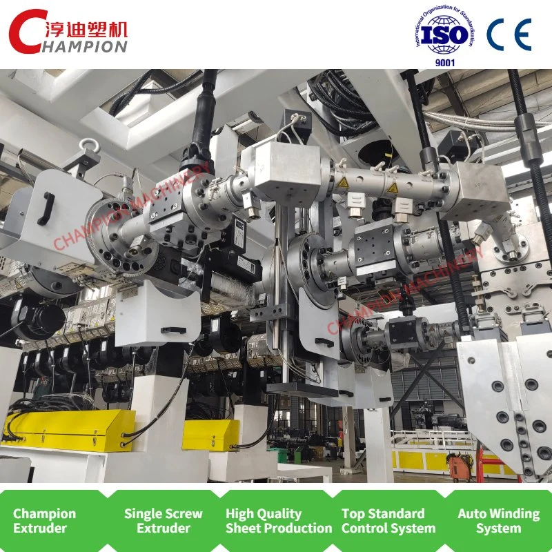 Best Price China Plastic Single Layer Multi-Layers Sheet Making Machinery PP PS PE EVOH EVA Sheet Extruder, Plastic Sheet Extrusion Production Line