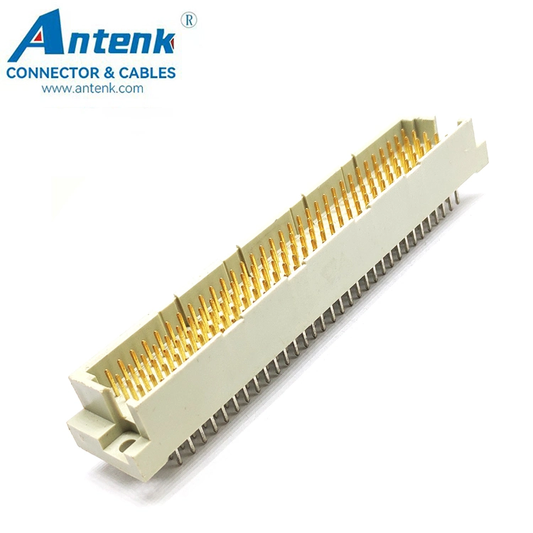 2.54mm 160p Straight DIN 41612 Connector DIP PBT Male Press