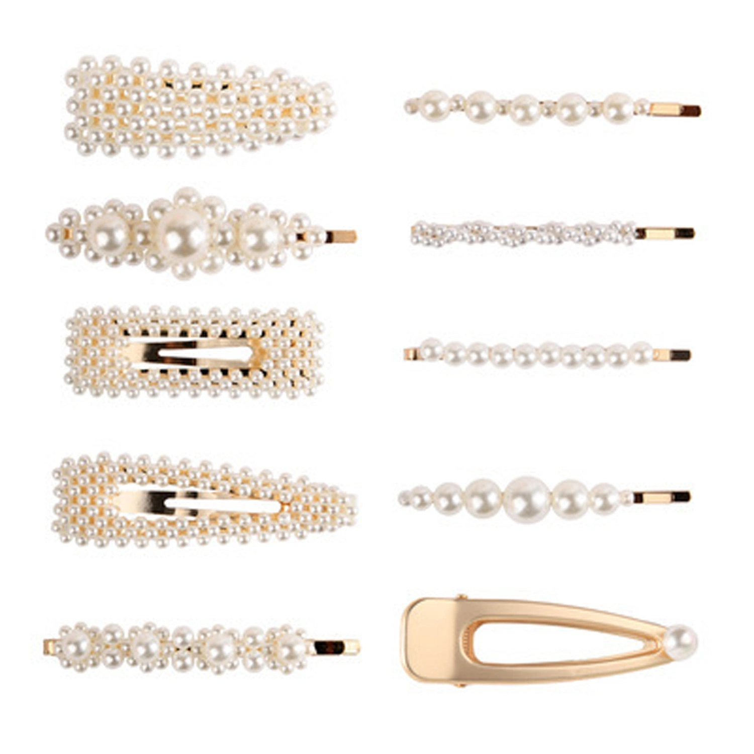 Niedliche Acryl Harz Gold Barrettes Bobby Hochzeiten Haarnadeln Zubehör Kopfbedeckung Styling-Tools Geschenke Perle Haarclips für Frauen Mädchen