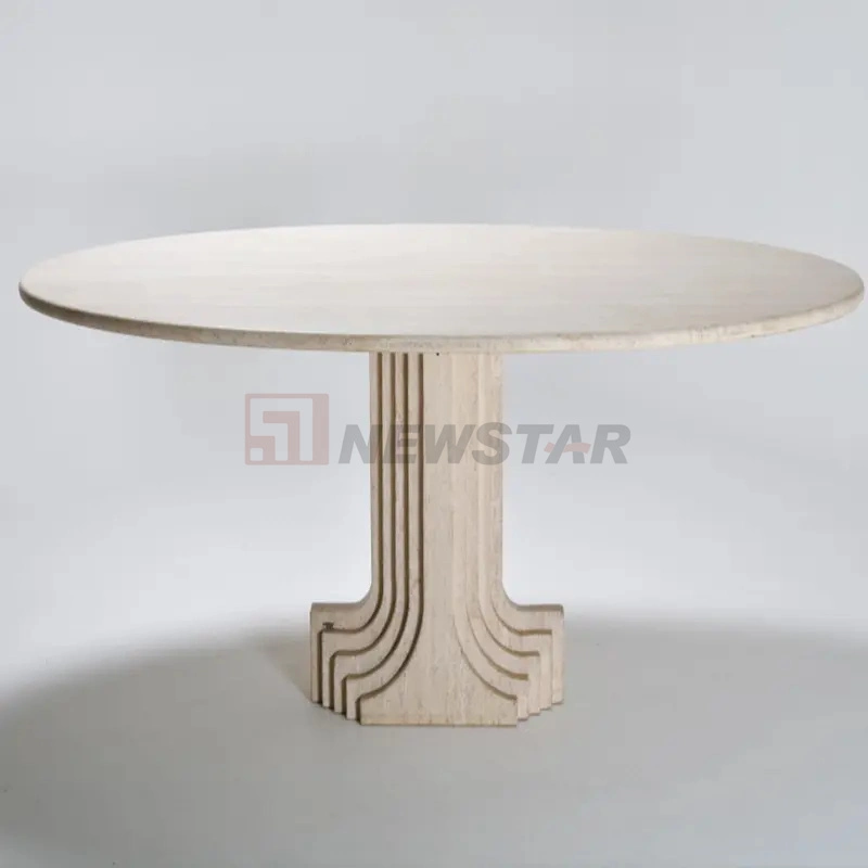 Wholesale/Supplier Nature Stone Furniture Side End Table Indoor Outdoor Limestone Travertine Marble Coffee Dining Table