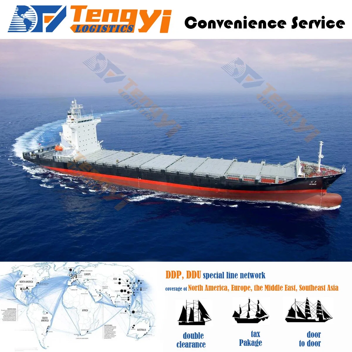 Sea /Railway Freight Logistics Service Shipping Cost to Europe USA Australia DDP DDU for Alibaba Amazon Buyer