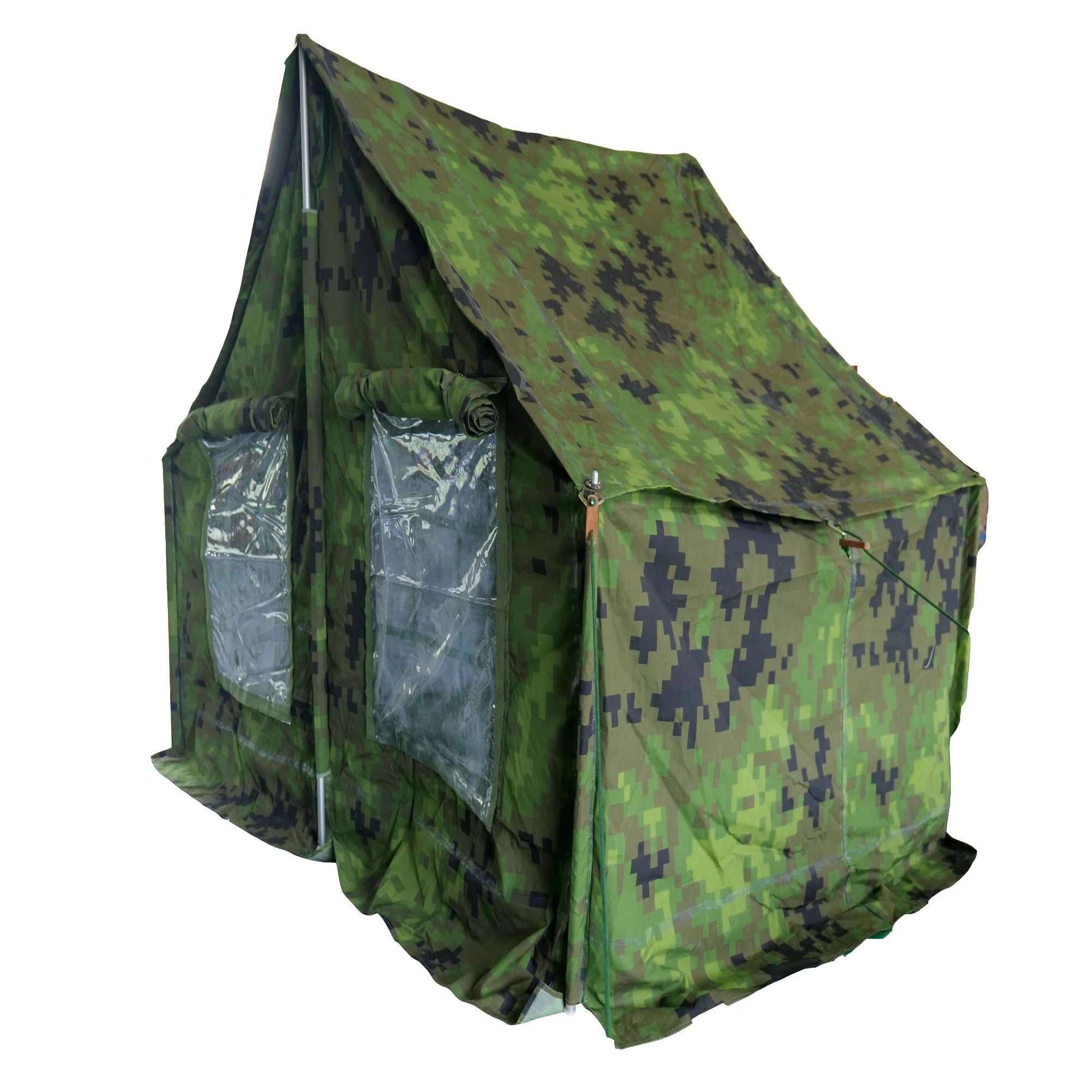 Camouflage Double Layer Tent Military Style Outdoor Tent with Customized Color and Fabric