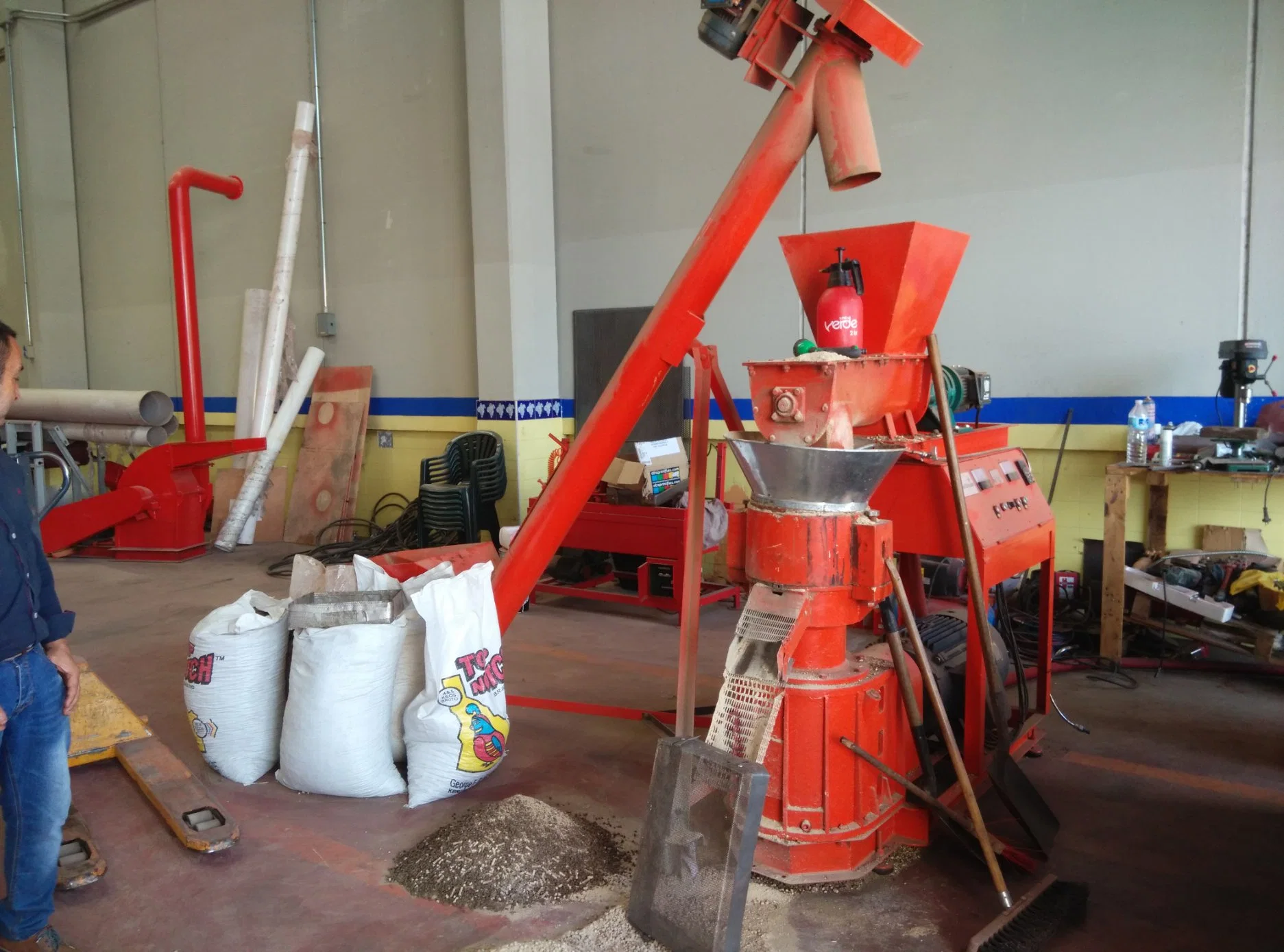 Home Use Small Falt Die Wood Pellet Machine