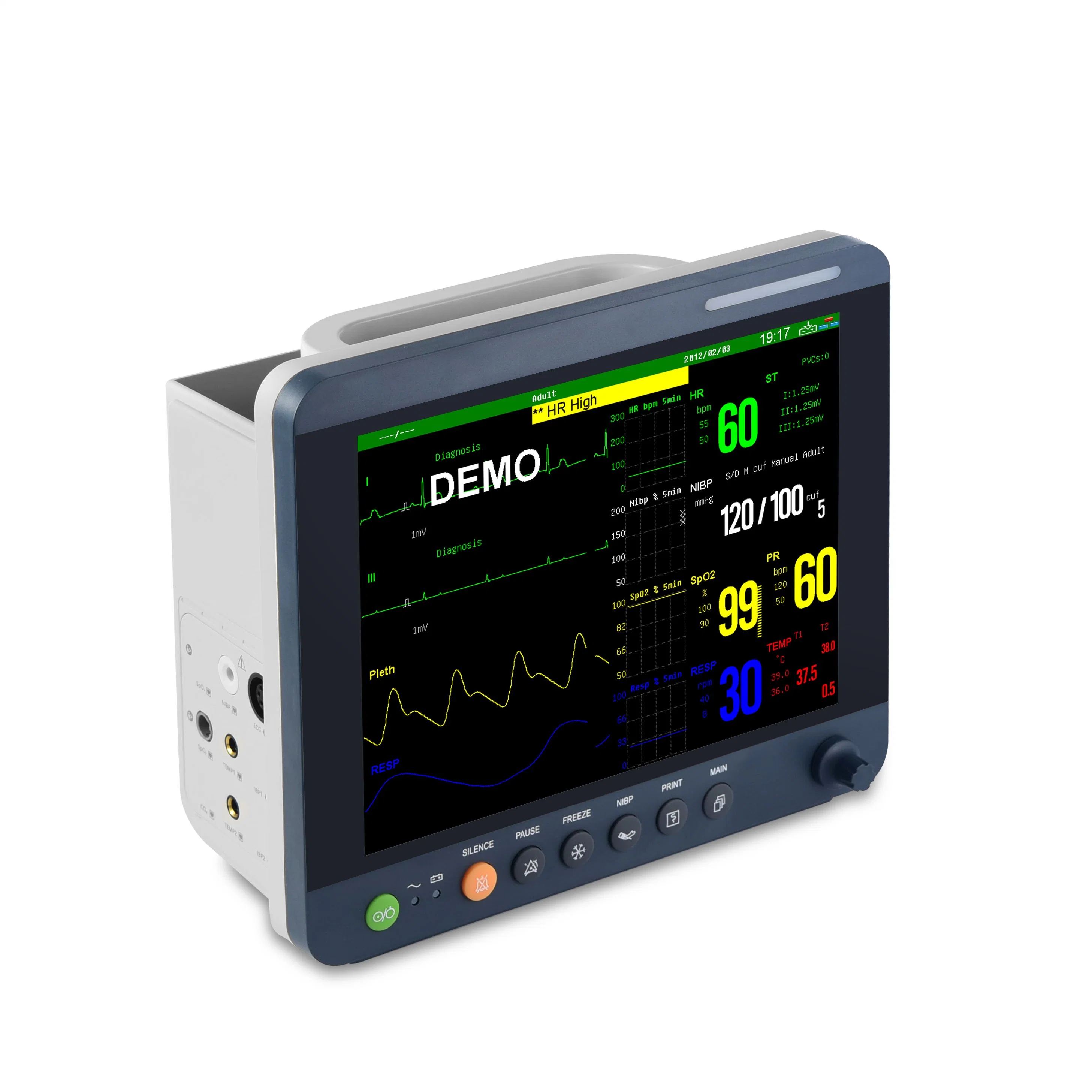 Sinnor 9000V Portable Patient Monitor W/Standard 6 Parameters