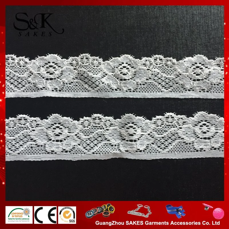 Wholesale Good Quality Elastic Trimming Lace Polyester Lace