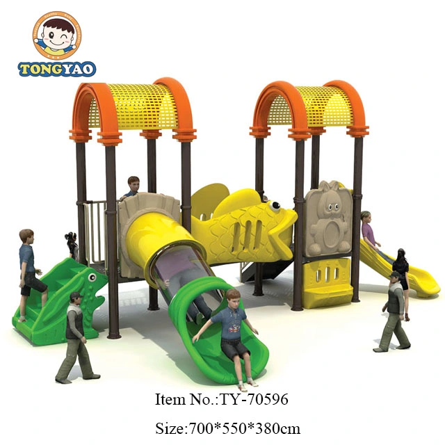 Multifunction Outdoor Swing and Slide Playground for Kids