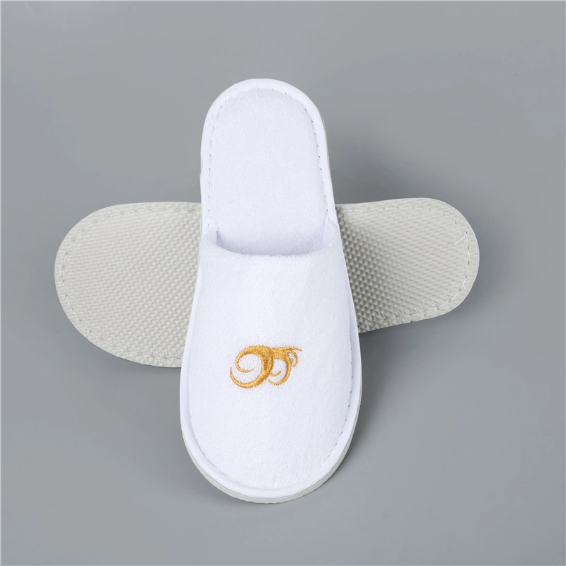 Stocked Wholesale Terry Coral Velvet Hotel Slippers Supply Disposable SPA Slipper