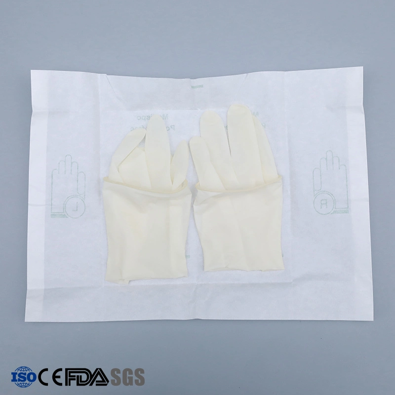 Bedarfs-sterile Vor-Pulverisierte Latex-chirurgische Handschuhe mit ISO