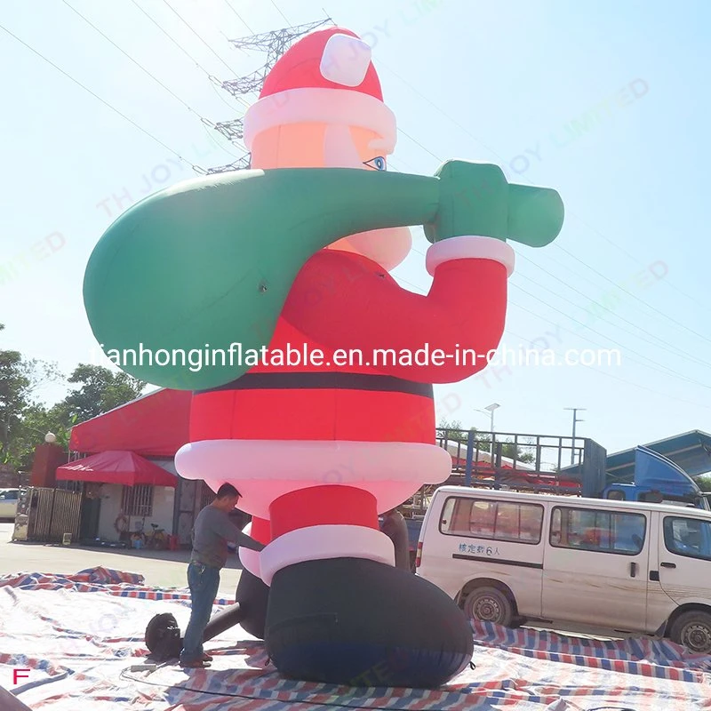 6m 20ft groß im Freien Riesen Weihnachten Weihnachtsmann aufblasbar