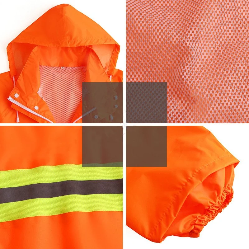 Segurança de poliéster conjuntos refletivo jaqueta separado Pants Definido