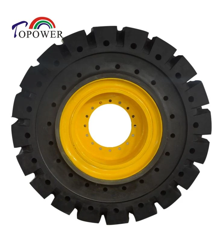 Solid Tubeless Wheel for Loader Gantry Crane Front Crane OTR Tire 23.5-25