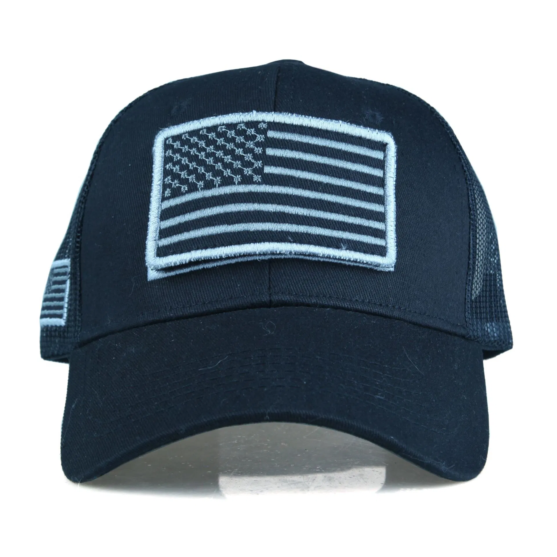 2023 Nuevo algodón de alta calidad Bandera Americana Gorra de béisbol hombres Sombrero de verano malla protector solar sombra bordada Mujer