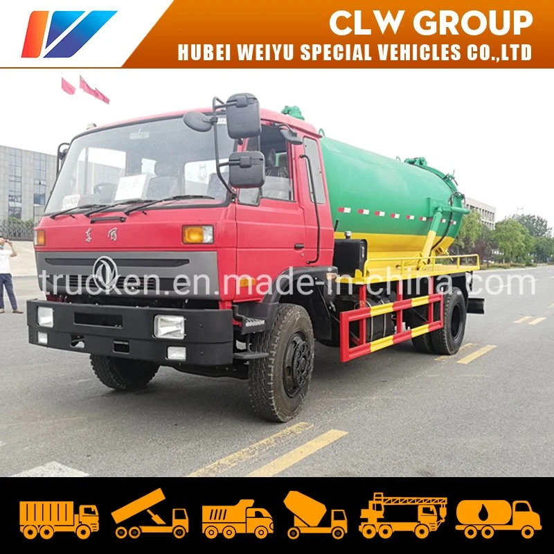 Customized 10, 000liters Vacuum Pump Cleaning Slurries Sludges Sewage Suction Truck