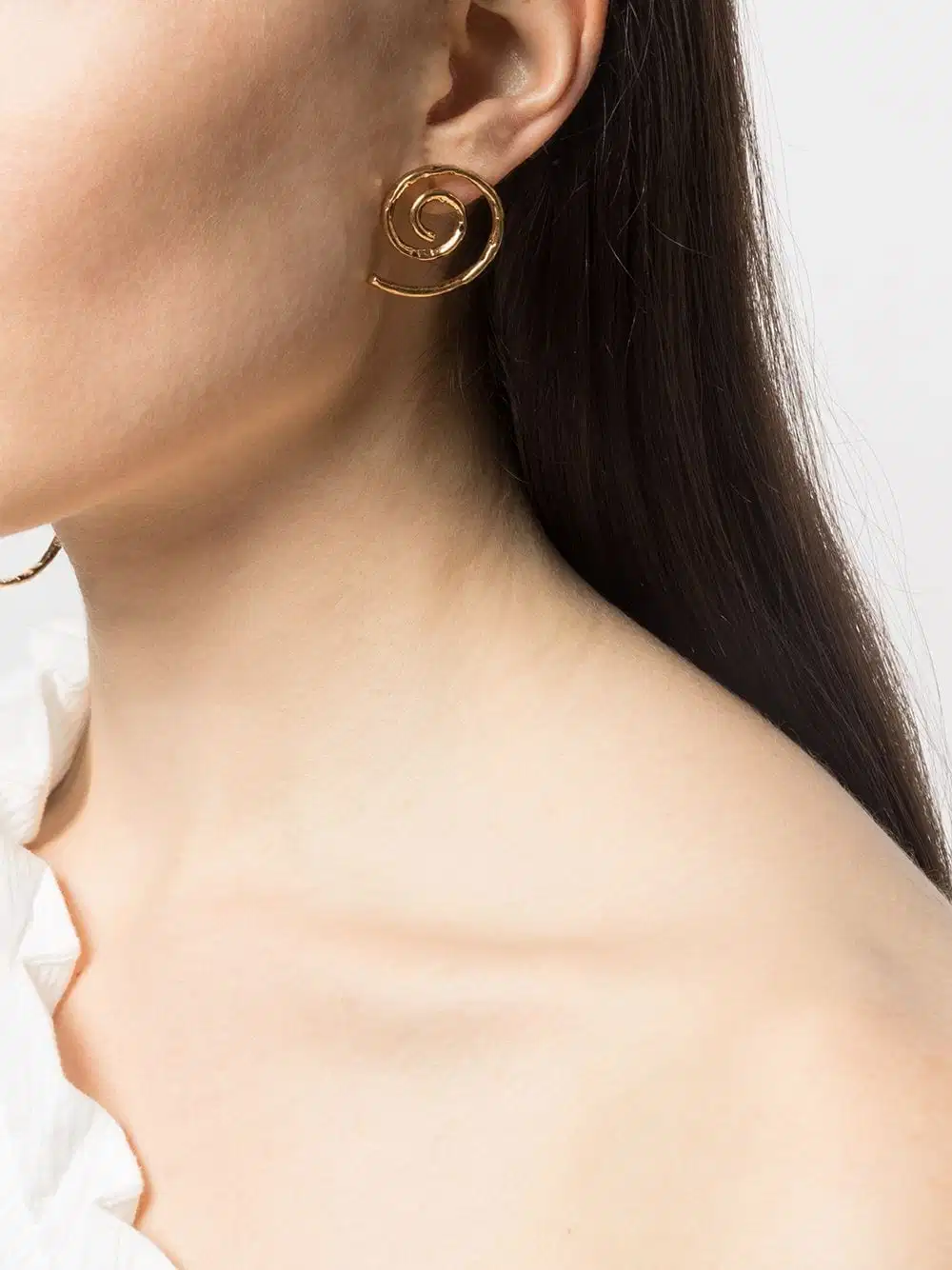 Fashion Metal Asymmetrical J-Shaped Earrings Jewelry