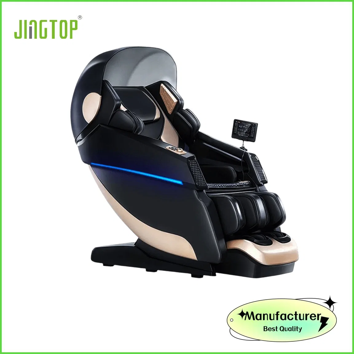 Jingtop Professional 3D 4D Logo de cliente Robótica Top End Body Care Mobiliario de casa silla de masaje