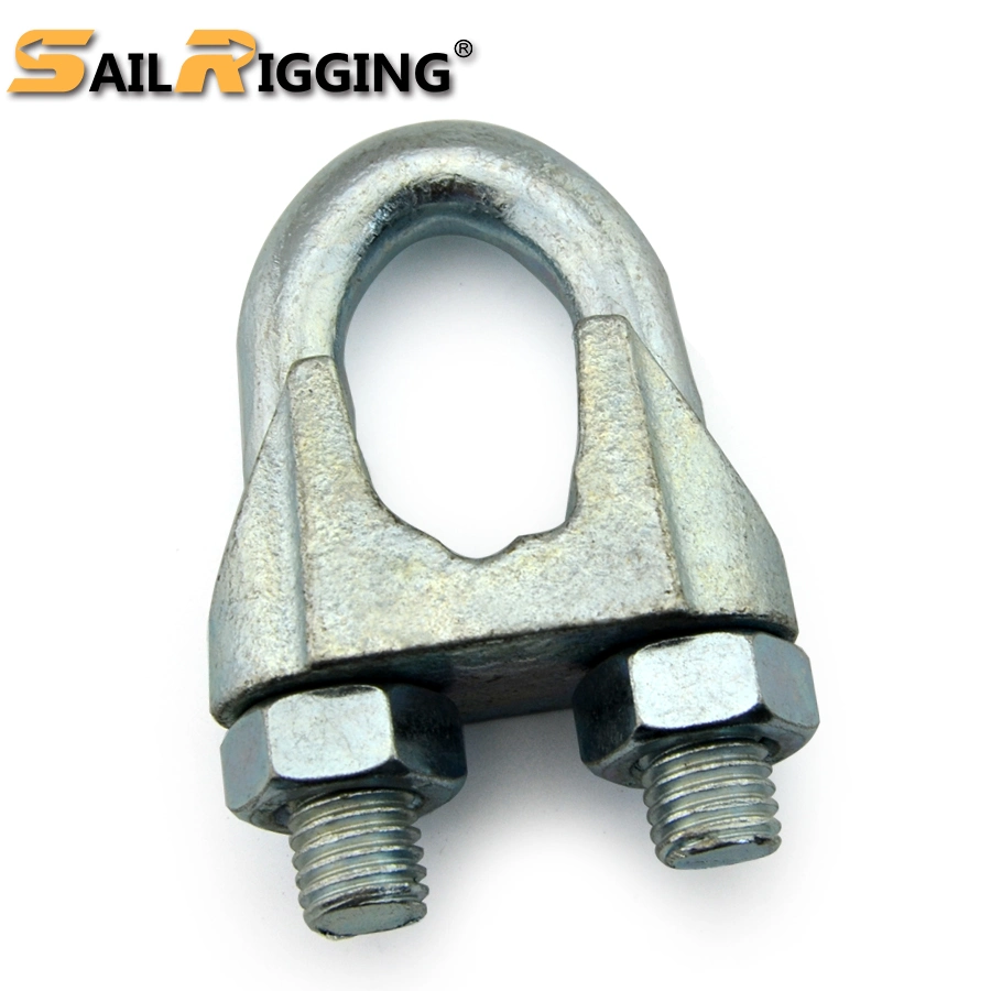 DIN741 Galvanized Malleable Wire Rope Clip Drop Forged Cable Clamp