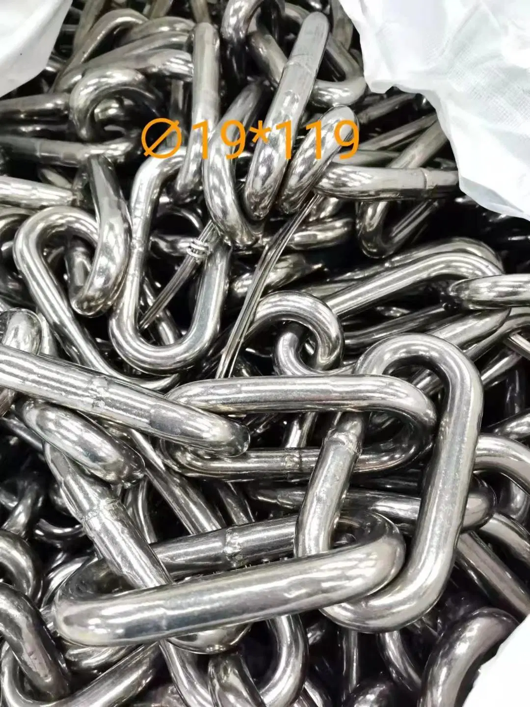 High Test Factory Direct Sale G60 301 4&times; 20/5&times; 24/6&times; 18 Stainless Steel Link Chain with Top Quality for Lifting