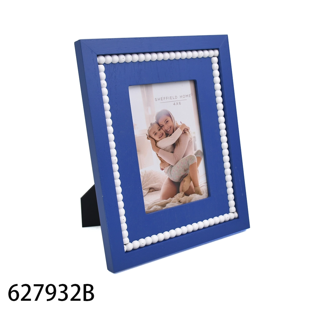 New Wooden Foil Photo Frame in Silver Line