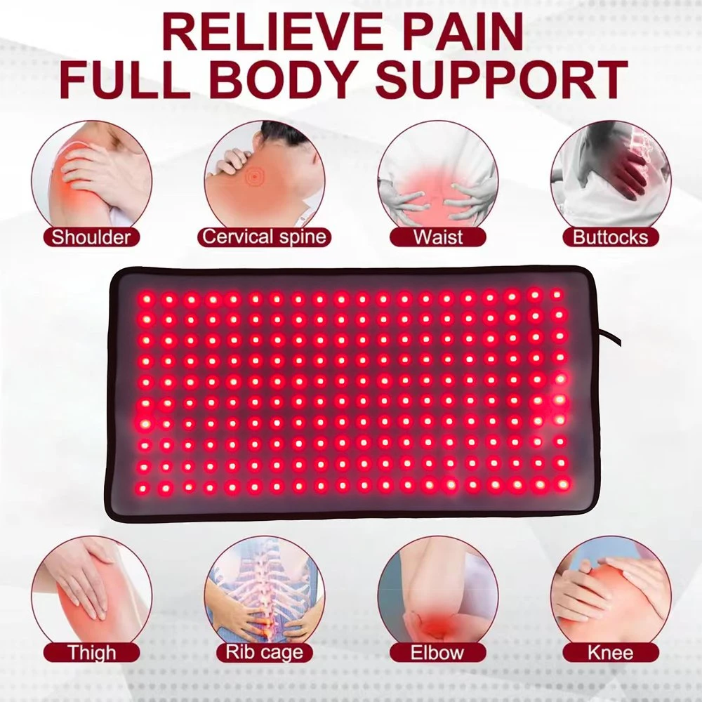 Reduce Joint Muscle Pain Increases Blood Flow LED Infrared Light Therapy Mat