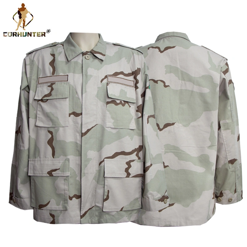 Spring and Autumn Camouflage Sets of Men&prime; S and Women&prime; S Bdu Outdoor Combat Clothes Multi -Pocket