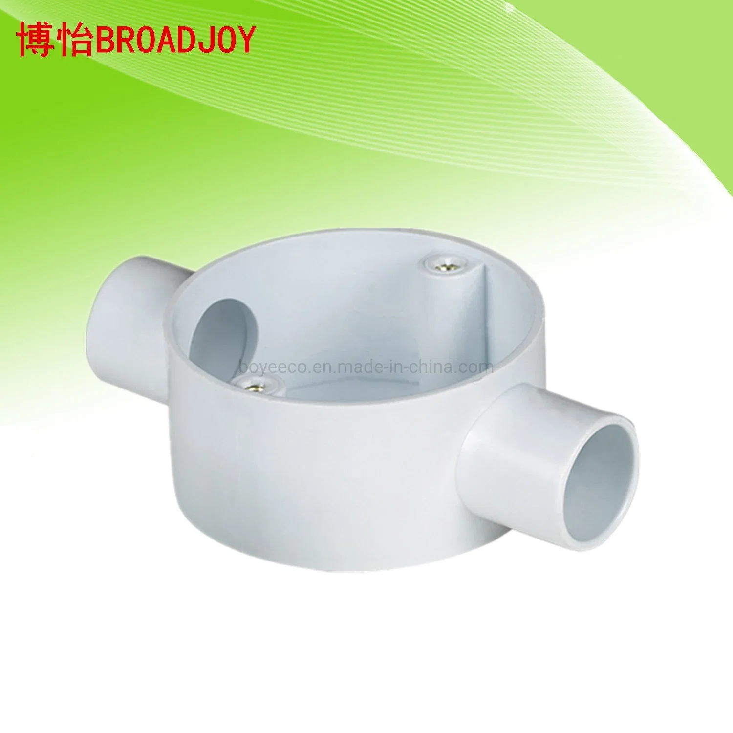 Four Way Electrical PVC Pipe Accessories Circle Box