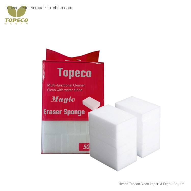 Topeco Convenient Cleaning Magic Sponge Nano Melamine Cleaner Eraser Customized Package
