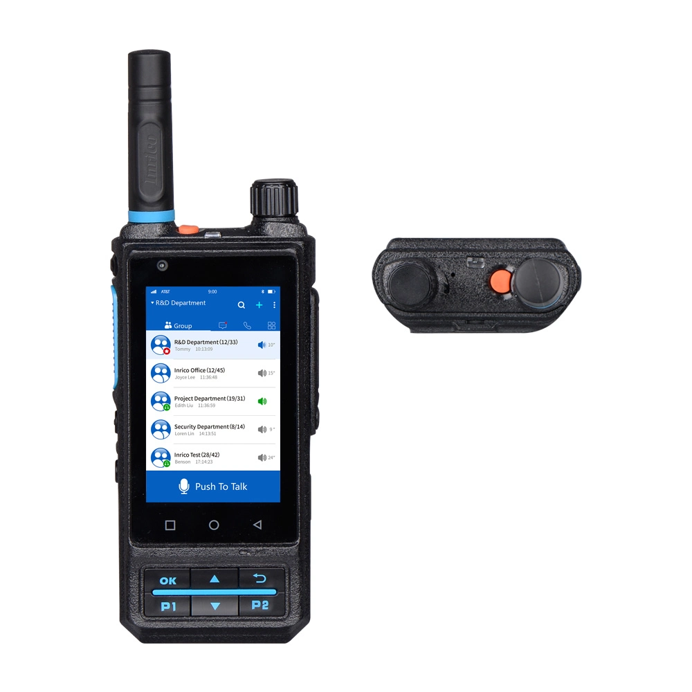 Inrico S200 Walkie Talkie Support GPS Bluetooth Sos NFC 4G Poc Radio with LED Flashlight