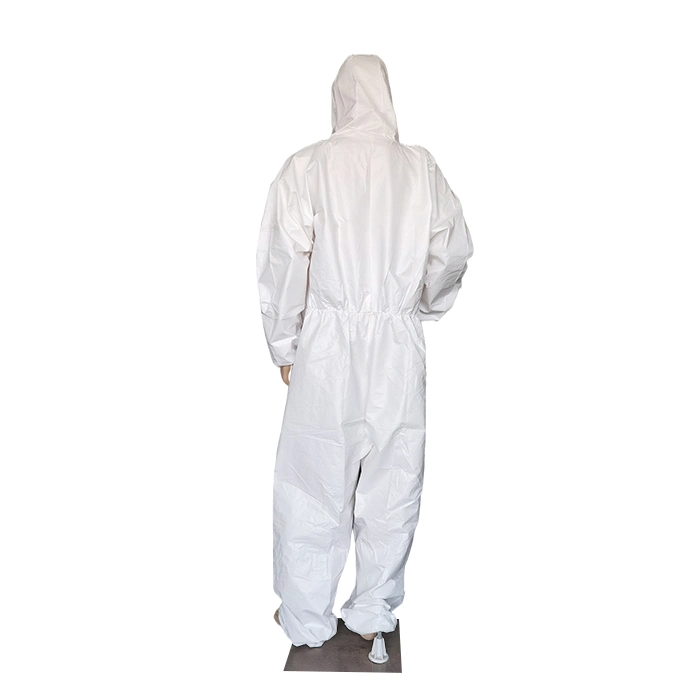 Type 5 & 6 Cat III Dry Particulates and Fluid Protection Disposable Asbestos Suit Muti-Purpose Use Mf Disposable Coverall for The Removal of The Glass Wool