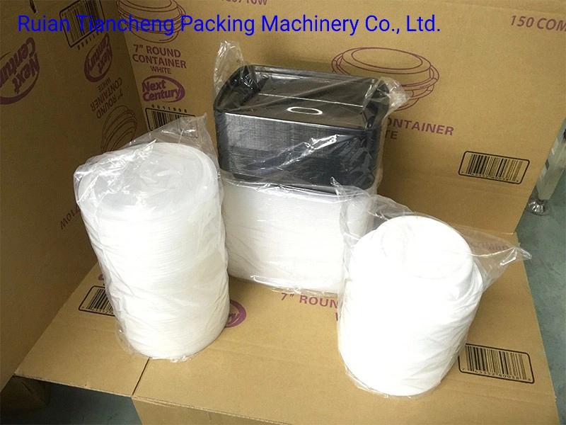 High Speed Automatic Disposable Plastic Paper Noodle Salad Lid Cover Cup Lunch Box Plate Container Packing Making Machine